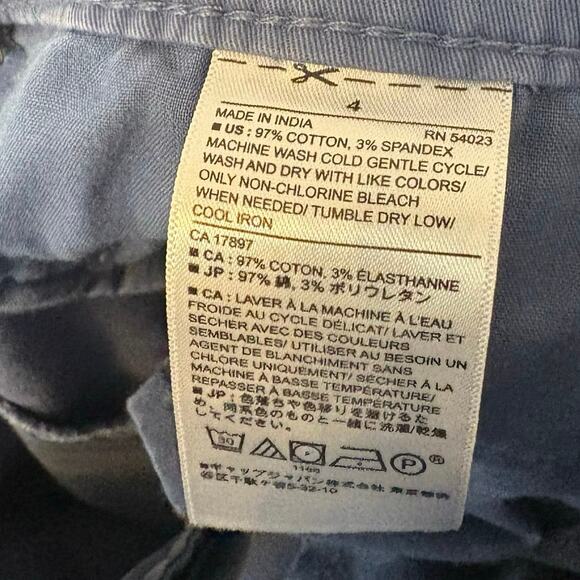 Banana Republic Blue Girlfriend Fit Pants Size 4 - Picture 9 of 9